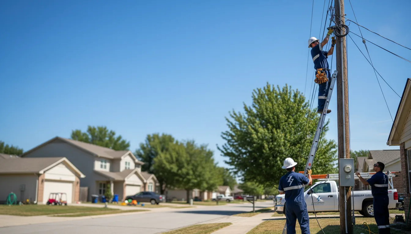 Residential electrician providing installation services in Maysville, GA